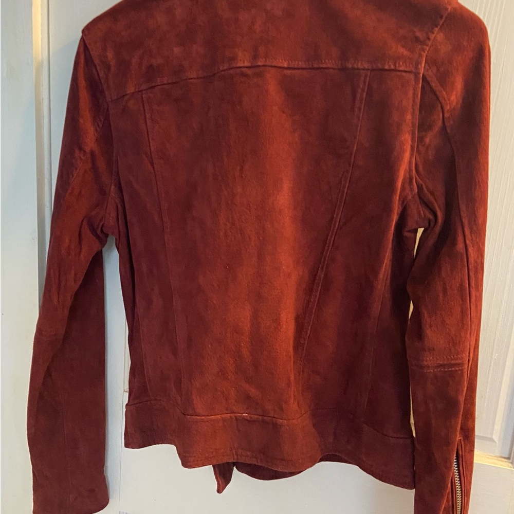NWT Blank NYC Suede Moto jacket in Deep Red, size Small - Picture 3 of 8
